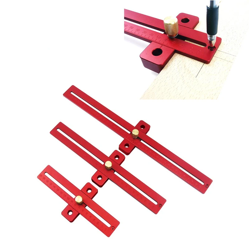 Woodworking Scribe Precision Marking T-Ruler 170-370mm Aluminum Alloy Scribing Ruler Line Drawing Marking Gauge Measuring Tools
Woodworking Scribe Precision Marking T-Ruler 170-370mm Aluminum Alloy Scribing Ruler Line Drawing Marking Gauge Measuring Tools