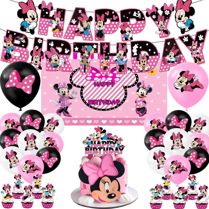 Disney Minnie Mouse Theme Balloon Birthday Party Supplies Banner Kids Favor Girl Cake topper Birthday Party Decoration
Disney Minnie Mouse Theme Balloon Birthday Party Supplies Banner Kids Favor Girl Cake topper Birthday Party Decoration