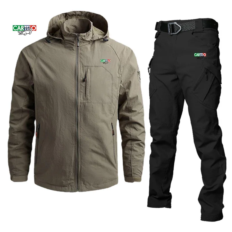 Мужские уличные походные костюмы, водонепроницаемая ветровка с капюшоном, мужская куртка, новинка 2022, Осенние повседневные тактические вое... 
Мужские уличные походные костюмы, водонепроницаемая ветровка с капюшоном, мужская куртка, новинка 2022, Осенние повседневные тактические вое...