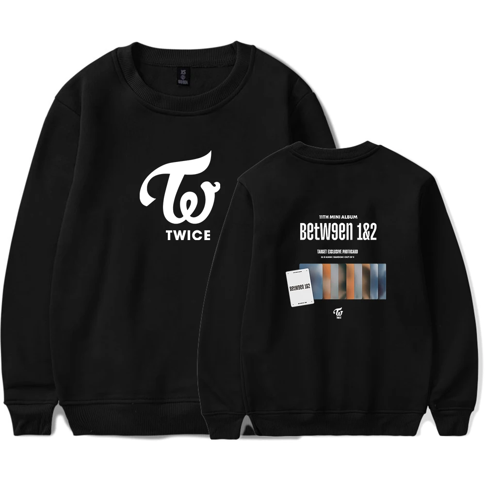 Twice Sweatshirt Kpop Album Between 1&2 Pullovers Men Women Autumn Round Neck Sweatshirts Korean Style Streetwear Loose Pullover
Twice Sweatshirt Kpop Album Between 1&2 Pullovers Men Women Autumn Round Neck Sweatshirts Korean Style Streetwear Loose Pullover