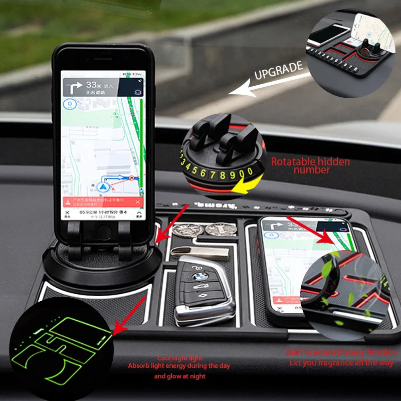 Multi-Functional Car Anti-Slip Mat Auto Phone Holder GPS Navigation Storage Cushion Car Interior Accessories Car Dashboard
Multi-Functional Car Anti-Slip Mat Auto Phone Holder GPS Navigation Storage Cushion Car Interior Accessories Car Dashboard