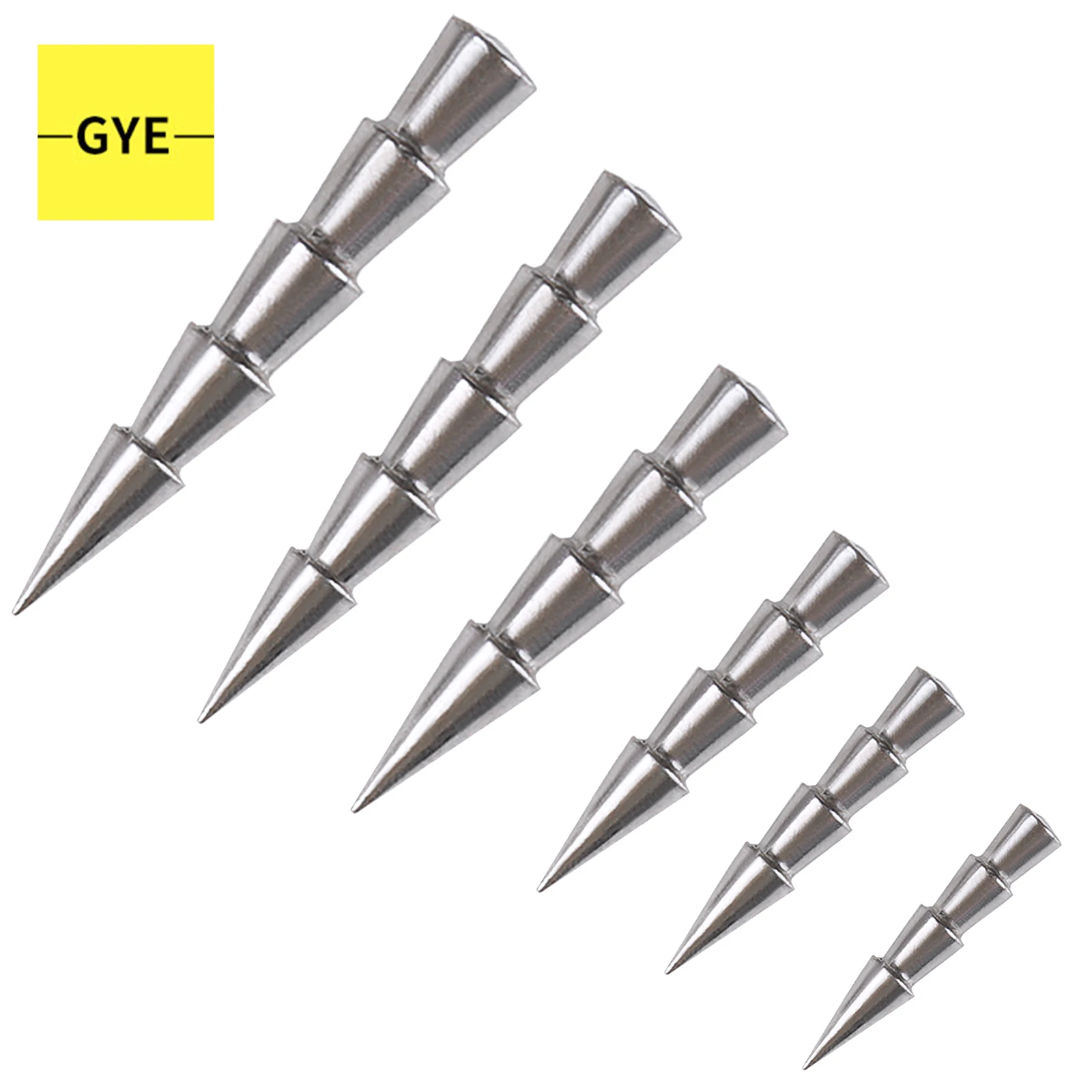 GYE 19/12/9/8/5/4 Pcs Nail Weights Tungsten Worm Insert Sinker for Bass Fishing 1/64 1/32 3/64 1/16 3/32 1/8 Oz
GYE 19/12/9/8/5/4 Pcs Nail Weights Tungsten Worm Insert Sinker for Bass Fishing 1/64 1/32 3/64 1/16 3/32 1/8 Oz