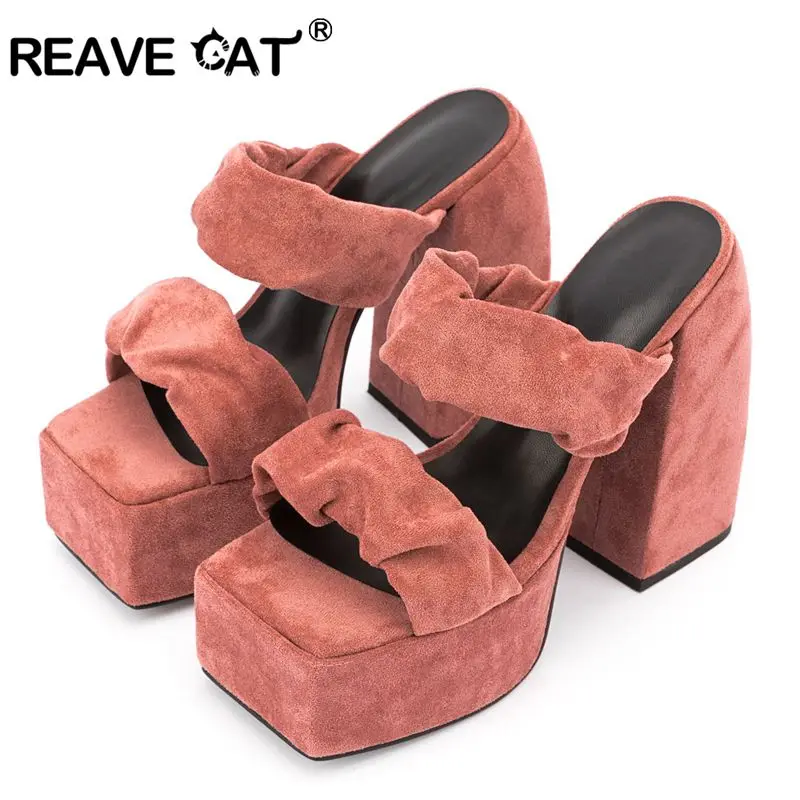 REAVE CAT Women's Sandals High Platfrom Chunky Heels Shoes Summer Peep Toe Ankle Strap High Heels Party Shoes Sandalia Feminina
REAVE CAT Women's Sandals High Platfrom Chunky Heels Shoes Summer Peep Toe Ankle Strap High Heels Party Shoes Sandalia Feminina