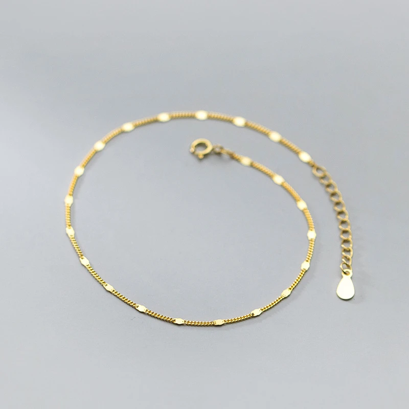 925 Sterling Silver 21.5 CM Anklet Minimalist Chain Fashion Personality Women Jewelry Beach Party Gifts
925 Sterling Silver 21.5 CM Anklet Minimalist Chain Fashion Personality Women Jewelry Beach Party Gifts