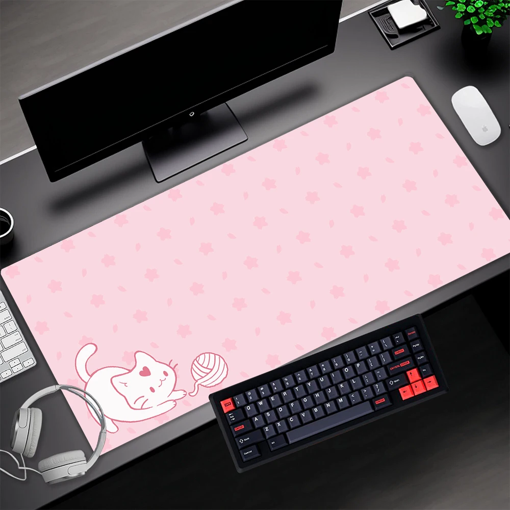 Pink Mouse Pad Cat Kawaii Gaming Setup Accessories Office Desk Pad Large Mouse Mat Mousepad Xxxl Mousepepad Cats Deskmat Company 
Pink Mouse Pad Cat Kawaii Gaming Setup Accessories Office Desk Pad Large Mouse Mat Mousepad Xxxl Mousepepad Cats Deskmat Company