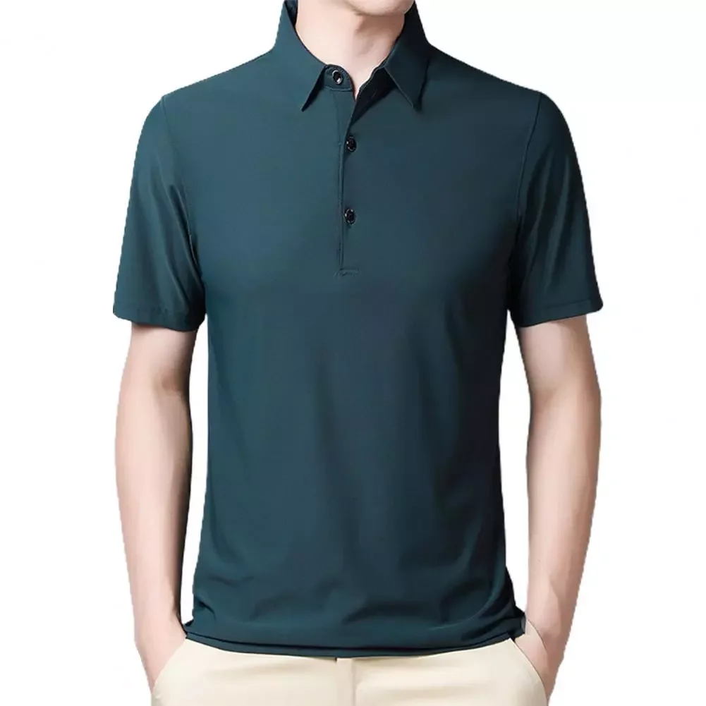 T-shirt Solid Color Turn Down Collar Men Short Sleeve Slim Shirt Top for Summer Polo-Shirt Men Casual Male Tops Clothing Men
T-shirt Solid Color Turn Down Collar Men Short Sleeve Slim Shirt Top for Summer Polo-Shirt Men Casual Male Tops Clothing Men