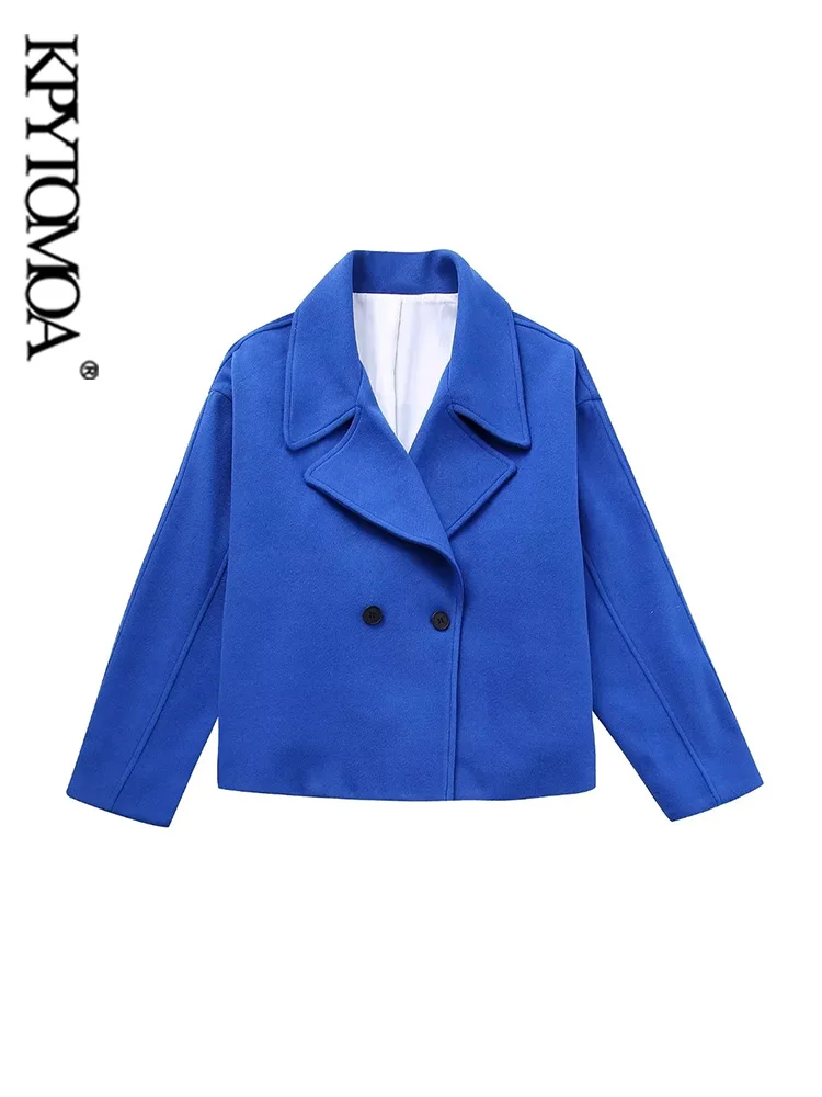 KPYTOMOA Women Fashion Oversized Cropped Woolen Coat Vintage Long Sleeve Front Button Female Outerwear Chic Tops
KPYTOMOA Women Fashion Oversized Cropped Woolen Coat Vintage Long Sleeve Front Button Female Outerwear Chic Tops