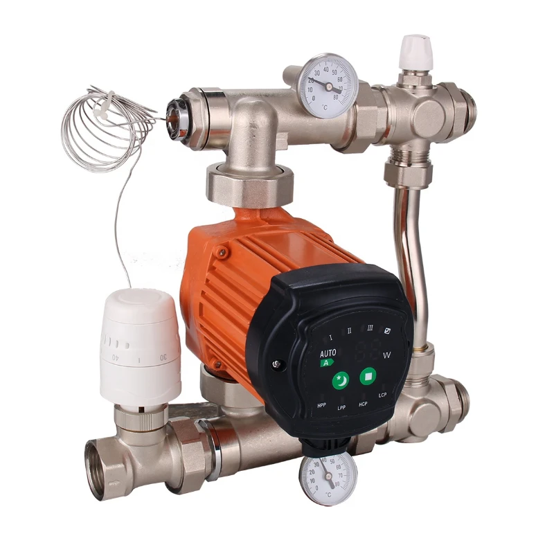 Household Heating Manifold Compact Underfloor Heating System Mixing Valve Pump Group
Household Heating Manifold Compact Underfloor Heating System Mixing Valve Pump Group