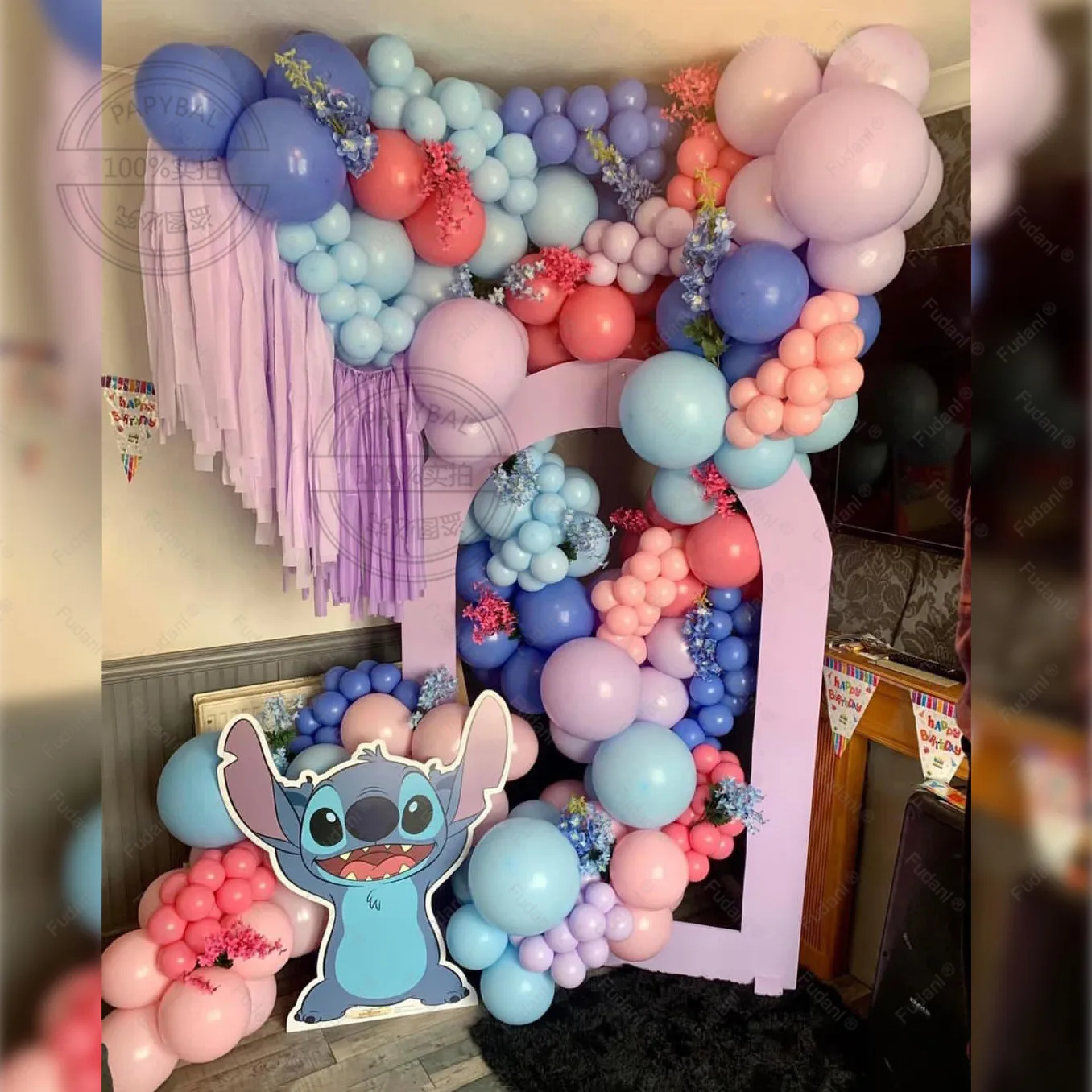 

1set Lilo and Stitch Theme Balloons Arch Kit Garland Number Foil Balloon 1-9 Baby Shower Birthday Party Decorations Air Globo