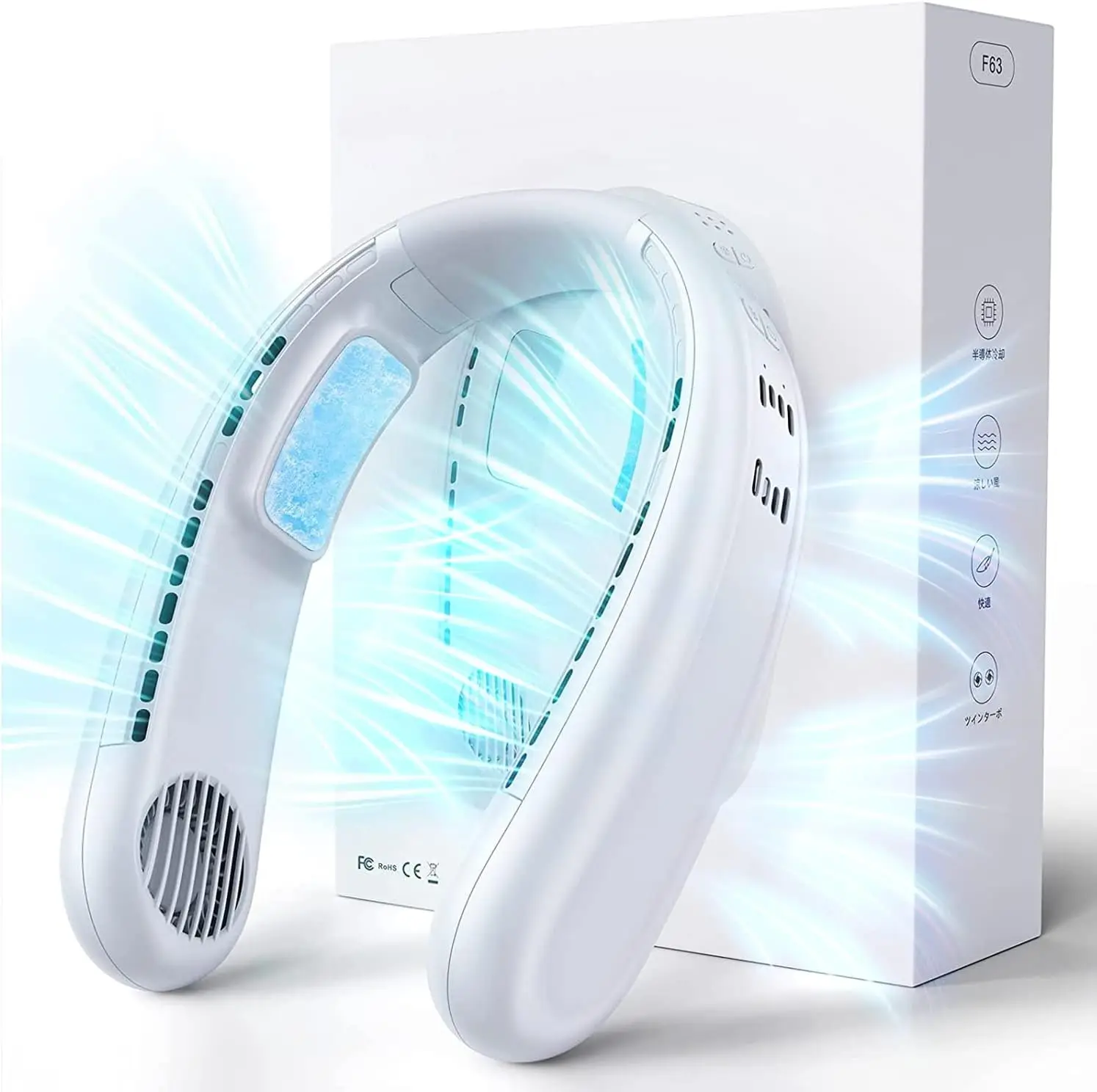 Neck Fan, Upgraded Neck Air Conditioner with 2 Semiconductor Cooling Pads, Wearable Air Conditioner 360° Instant Cooling Person
Neck Fan, Upgraded Neck Air Conditioner with 2 Semiconductor Cooling Pads, Wearable Air Conditioner 360° Instant Cooling Person