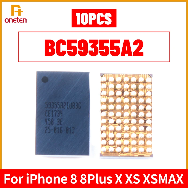 Микросхема для беспроводной зарядки BCM59355A2IUB3G 59355A2IUB3G BC59355A2 для iPhone 8 8Plus X XS XSMAX, 10 шт./партия
Микросхема для беспроводной зарядки BCM59355A2IUB3G 59355A2IUB3G BC59355A2 для iPhone 8 8Plus X XS XSMAX, 10 шт./партия