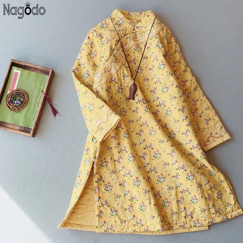 Hanfu Winter Jacket Women Chinese Style Ancients Coat Cotton Padded Thickened Buddhist Clothing Large Size Zen Tea Clothes Robe
Hanfu Winter Jacket Women Chinese Style Ancients Coat Cotton Padded Thickened Buddhist Clothing Large Size Zen Tea Clothes Robe