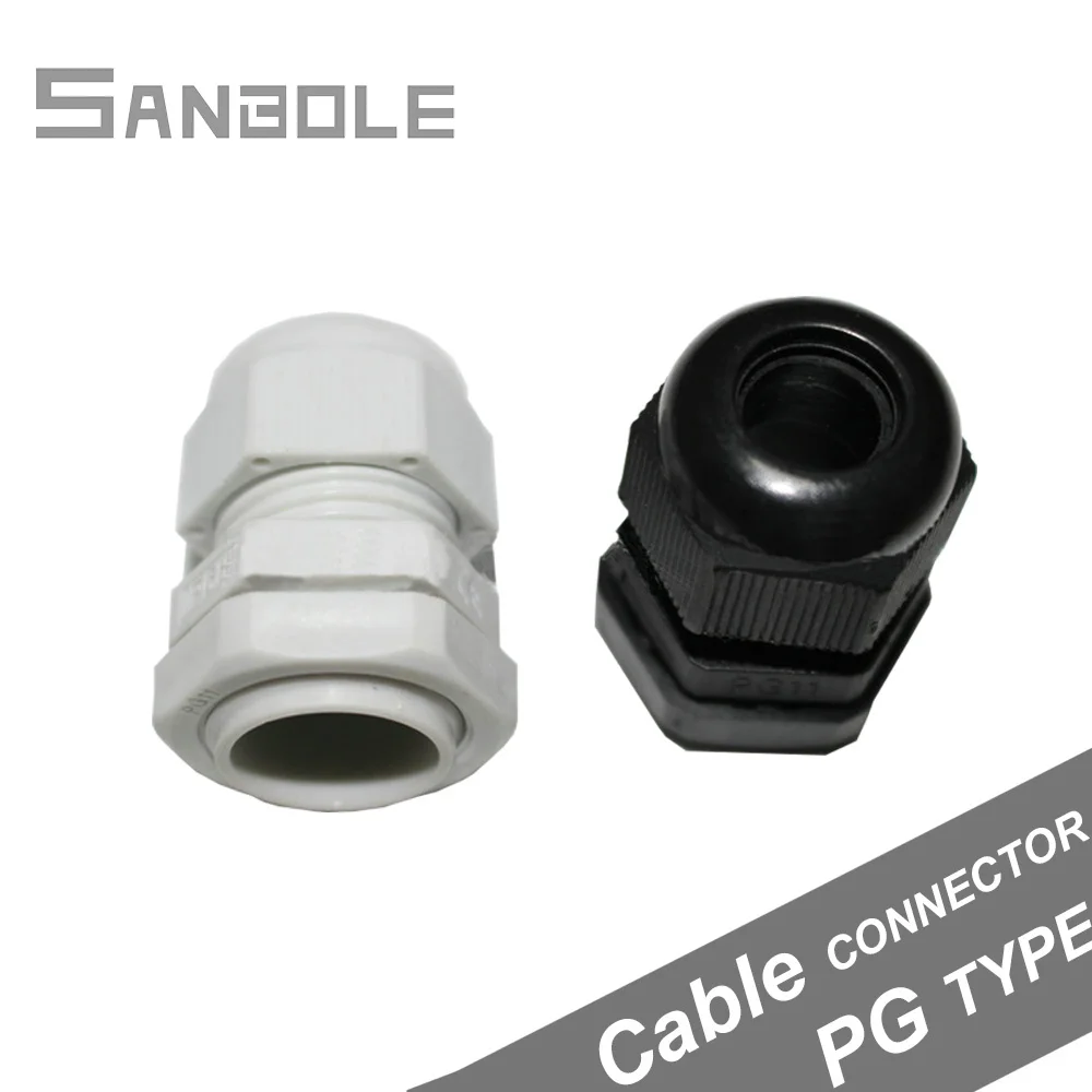 100pcs PG Series Plastic Cable Connector Waterproof Nylon Grey Black PG7 PG9 PG11 PG13.5
100pcs PG Series Plastic Cable Connector Waterproof Nylon Grey Black PG7 PG9 PG11 PG13.5