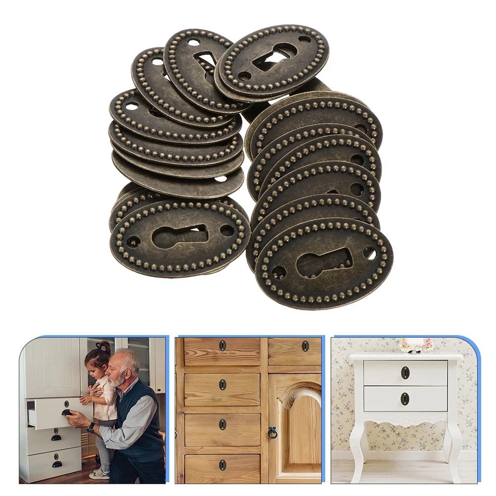 Keyhole Escutcheon Cover Platedoor Cabinet Drawer Insert Escutcheons Vintage Dresser Brass Bracket Lock Metal Key Hook Mounting
Keyhole Escutcheon Cover Platedoor Cabinet Drawer Insert Escutcheons Vintage Dresser Brass Bracket Lock Metal Key Hook Mounting