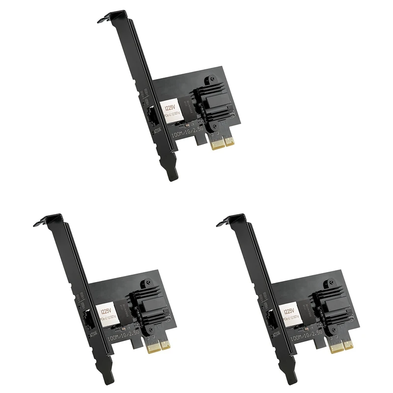 3X 2.5Gbase-T Pcie Network Adapter I225V 2.5G/1G/100Mbps PCI Express Gigabit Ethernet Card RJ45 LAN Adapter Converter
3X 2.5Gbase-T Pcie Network Adapter I225V 2.5G/1G/100Mbps PCI Express Gigabit Ethernet Card RJ45 LAN Adapter Converter