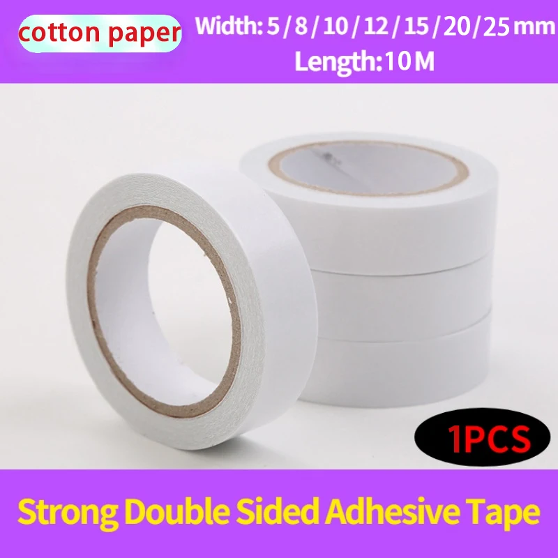 10M White Super Strong Double Sided Adhesive Tape Paper Strong Ultra-thin High-adhesive Cotton Double-sided Tape for Home Office
10M White Super Strong Double Sided Adhesive Tape Paper Strong Ultra-thin High-adhesive Cotton Double-sided Tape for Home Office