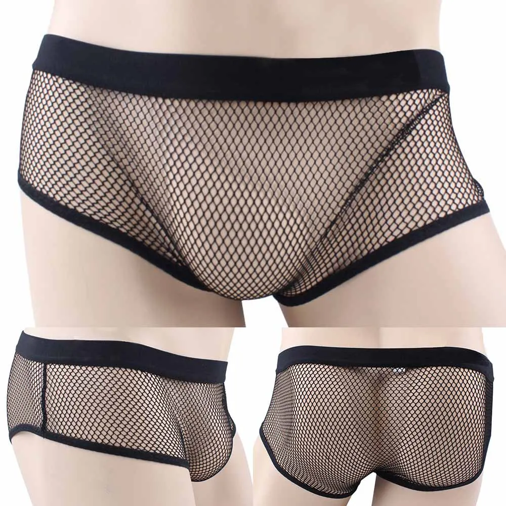 Men See Through Tulle Netting Underwear Male Fishnet Mesh Boxer Briefs Ultra-Thin Breathable Thongs Lingerie Sheer Underpants
Men See Through Tulle Netting Underwear Male Fishnet Mesh Boxer Briefs Ultra-Thin Breathable Thongs Lingerie Sheer Underpants