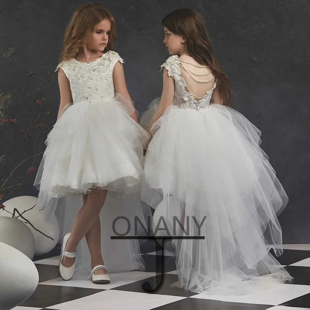 JONANY Modern Flower Girl Dress High Low Pearls Crystal Custom Made Birthday Pageant Communion Robe De Demoiselle Wedding Party 
JONANY Modern Flower Girl Dress High Low Pearls Crystal Custom Made Birthday Pageant Communion Robe De Demoiselle Wedding Party