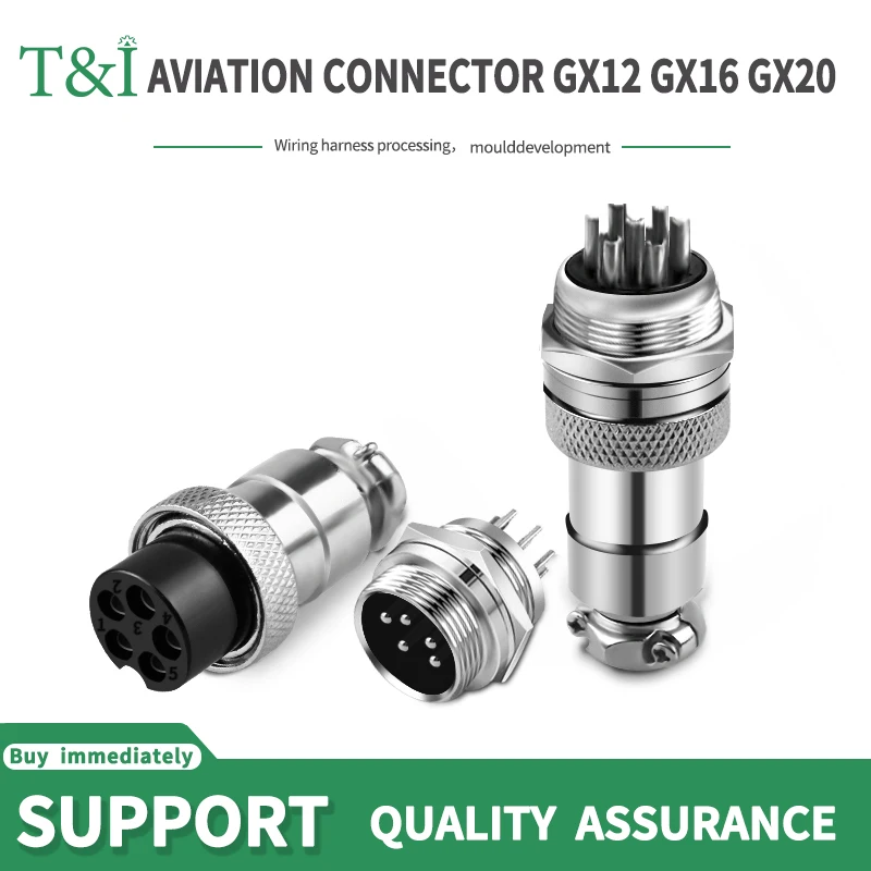 5/10/100Set GX12 GX16 GX20 2 3 4 5 6 7 8 9 10 12 14 15 Pin Male&Female Docking Aviator Aviation Plug Socket Circular Connector
5/10/100Set GX12 GX16 GX20 2 3 4 5 6 7 8 9 10 12 14 15 Pin Male&Female Docking Aviator Aviation Plug Socket Circular Connector
