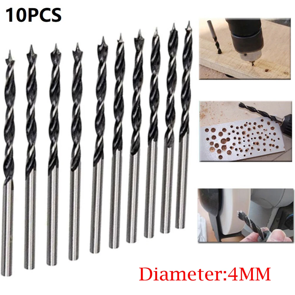 10pcs Woodworking Spiral Drill Bit Kit 3mm/4mm/5mm Diameter High Carbon Steel Wood Drills With Center Point Wood Drill Bit
10pcs Woodworking Spiral Drill Bit Kit 3mm/4mm/5mm Diameter High Carbon Steel Wood Drills With Center Point Wood Drill Bit