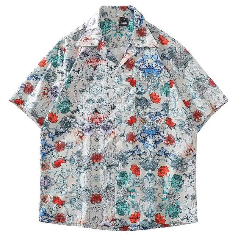 Summer Beach Casual Large 2XL Bouses Vintage Goth Graffiti Flower Button Up Shirt Men Women Streetwear Hip Hop Short Sleeve Tops
Summer Beach Casual Large 2XL Bouses Vintage Goth Graffiti Flower Button Up Shirt Men Women Streetwear Hip Hop Short Sleeve Tops