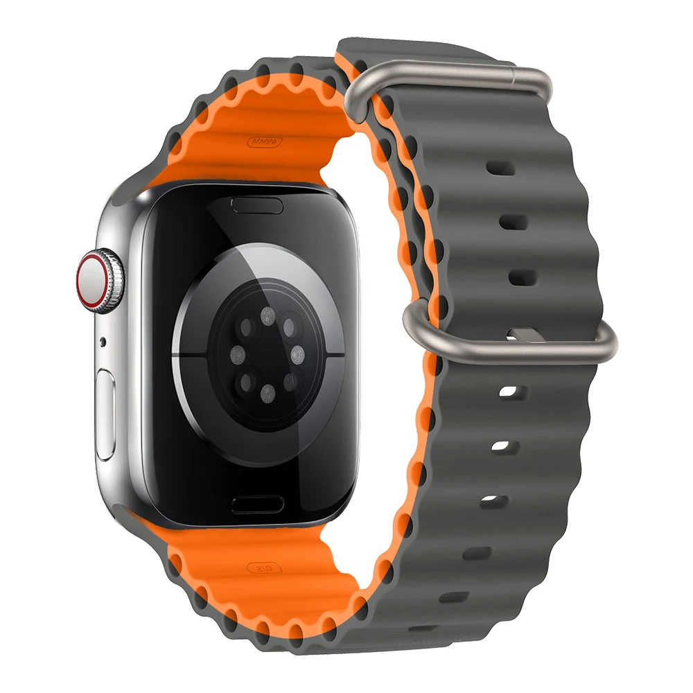 Ocean Strap for Apple watch Ultra Band 49mm 44mm 40mm 45mm 41mm 42mm 38mm 40 44 45 mm silicone bracelet iWatch series 7 6 3 se 8
Ocean Strap for Apple watch Ultra Band 49mm 44mm 40mm 45mm 41mm 42mm 38mm 40 44 45 mm silicone bracelet iWatch series 7 6 3 se 8