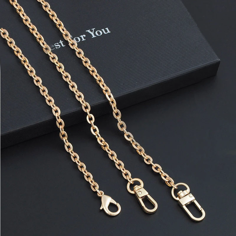 100cm/120cm Bag Chain Black Gold Silver Color Chain for Bags Metal Fashion Trimming Chain Bag Accessories Shoulder Bag Strap
100cm/120cm Bag Chain Black Gold Silver Color Chain for Bags Metal Fashion Trimming Chain Bag Accessories Shoulder Bag Strap