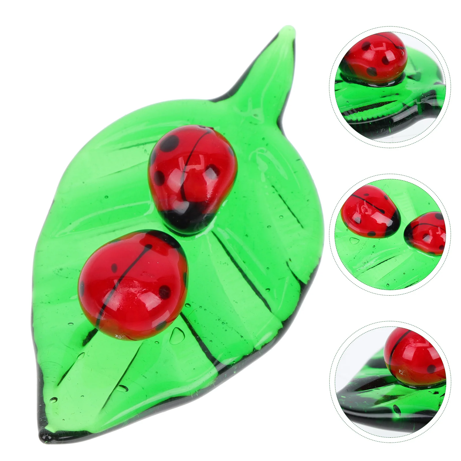 Glass Ladybird Leaf Sculpture Figure Lawn Figurine Car Interior for Home Garden Lawn Landscape Decoration
Glass Ladybird Leaf Sculpture Figure Lawn Figurine Car Interior for Home Garden Lawn Landscape Decoration