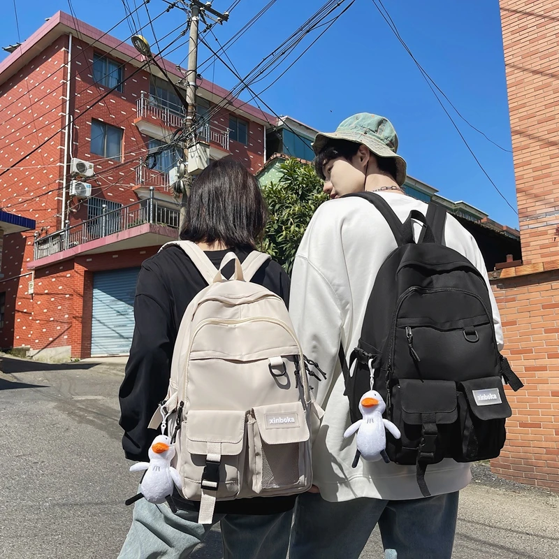 Couple Backpacks 2022 New Fashion School Bag Tooling Solid Color Simple Large Capacity Backpack Travel Bag
Couple Backpacks 2022 New Fashion School Bag Tooling Solid Color Simple Large Capacity Backpack Travel Bag