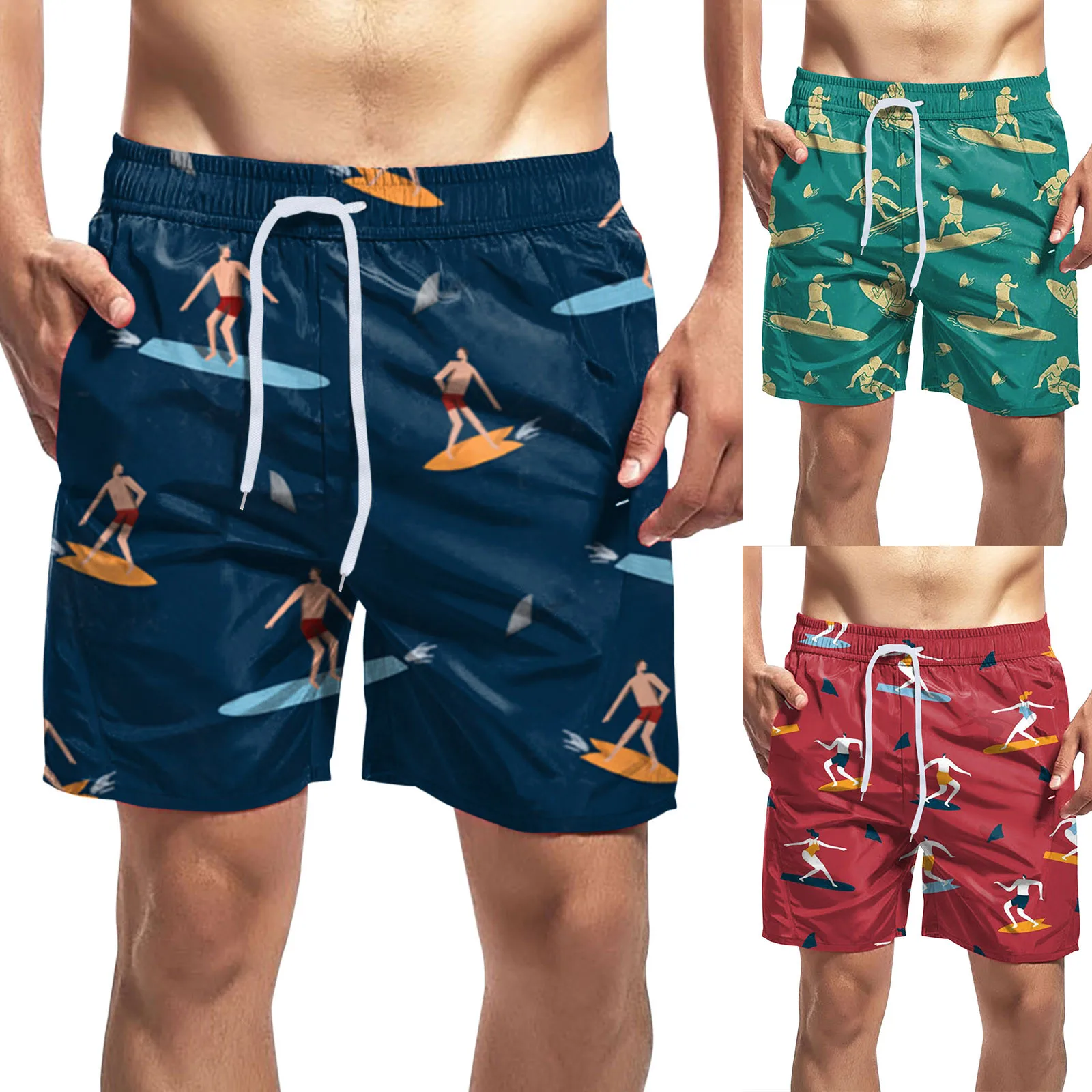 Men's Summer Printing Beach Short Casual Loose Fashion Shorts Loose Tether Pocket men casual board shorts black white stripe
Men's Summer Printing Beach Short Casual Loose Fashion Shorts Loose Tether Pocket men casual board shorts black white stripe