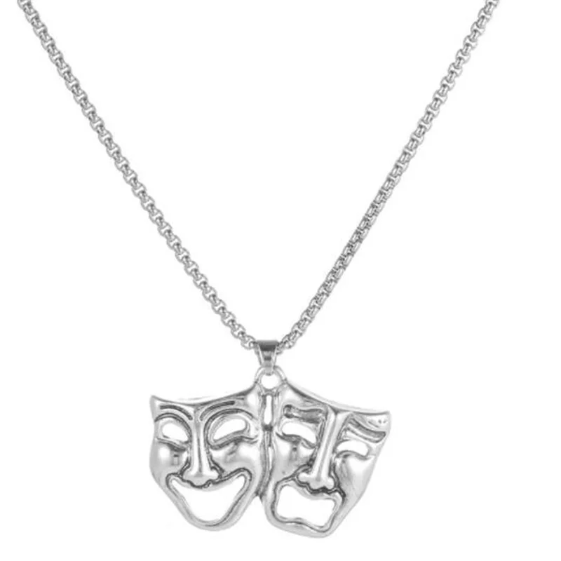 Creative Trend Hip Hop Metal Crying Face Pendant Necklace Silver Color Necklace For Men Women Punk Jewelry Accessories
Creative Trend Hip Hop Metal Crying Face Pendant Necklace Silver Color Necklace For Men Women Punk Jewelry Accessories
