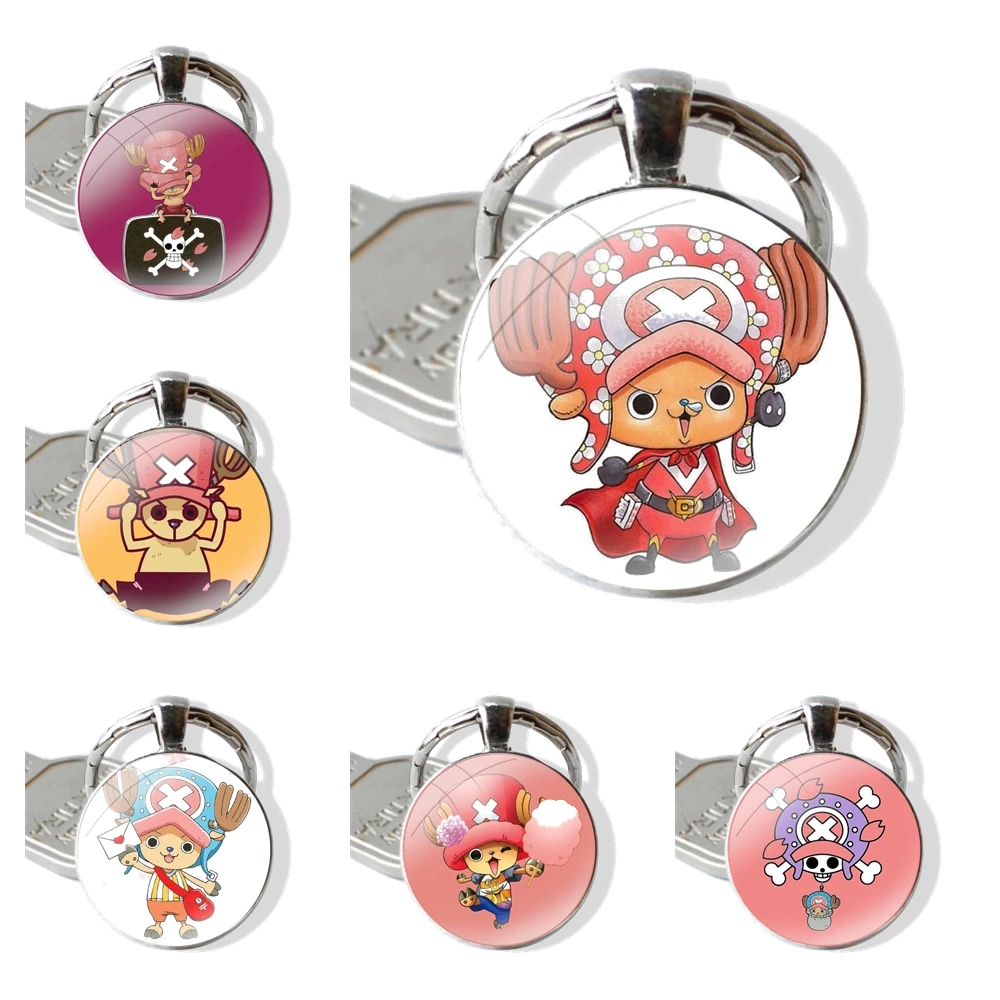 Glass Cabochon Keychain Pendant Car Key Chains Handmade cute Tony Tony Chopper Fashion Design Creative Cartoon 
Glass Cabochon Keychain Pendant Car Key Chains Handmade cute Tony Tony Chopper Fashion Design Creative Cartoon