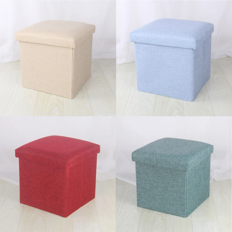 94PF Creative Household 25cm Folding Square Stool Storage Cube Padded Seat Multifunction Solid Color Bench Sofa Foot Rest Chair
94PF Creative Household 25cm Folding Square Stool Storage Cube Padded Seat Multifunction Solid Color Bench Sofa Foot Rest Chair