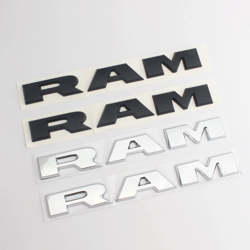 Suitable for Dodge's new car logo RAM car sticker RAM1500 side standard modified RAM leaf plate English body sticker
Suitable for Dodge's new car logo RAM car sticker RAM1500 side standard modified RAM leaf plate English body sticker