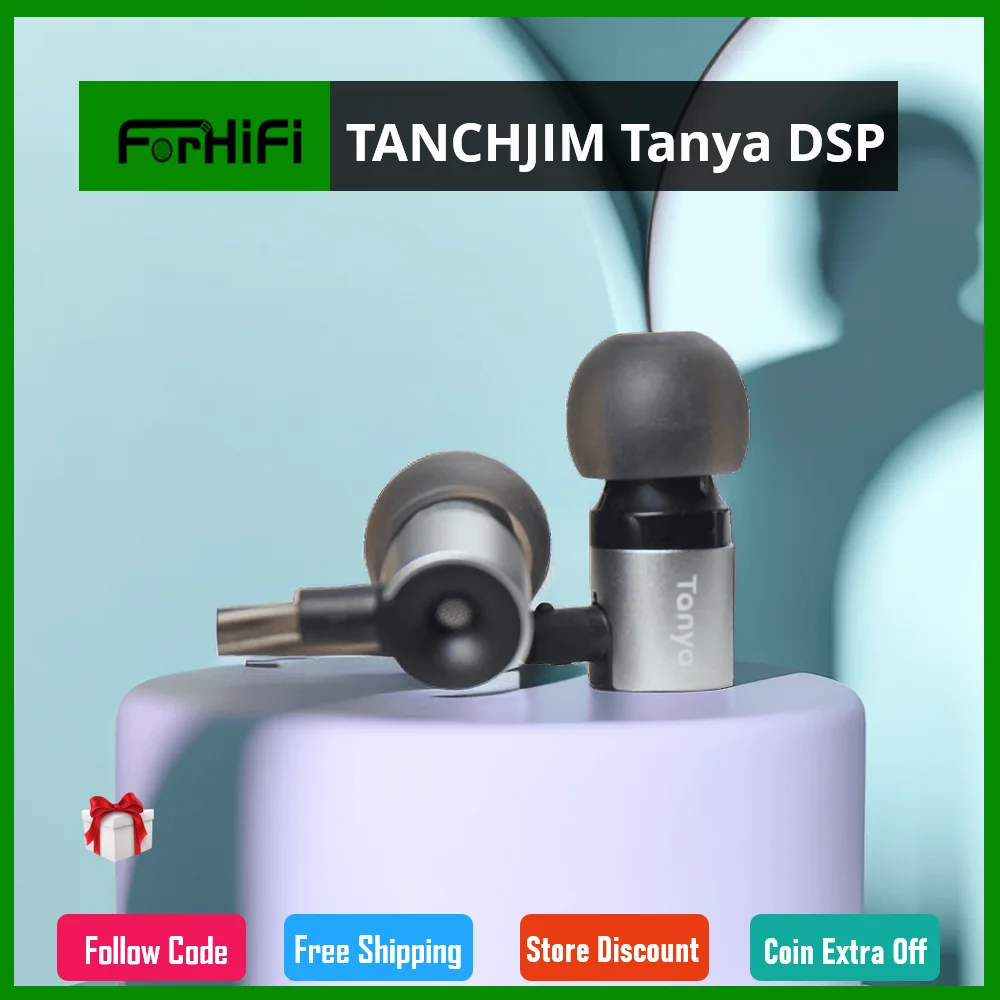 

TANCHJIM Tanya DSP 7MM Dynamic Driver In-ear Earphone IEMs HiFi Earbuds Gaming Headphone With Type-C Plug & Mic for Android