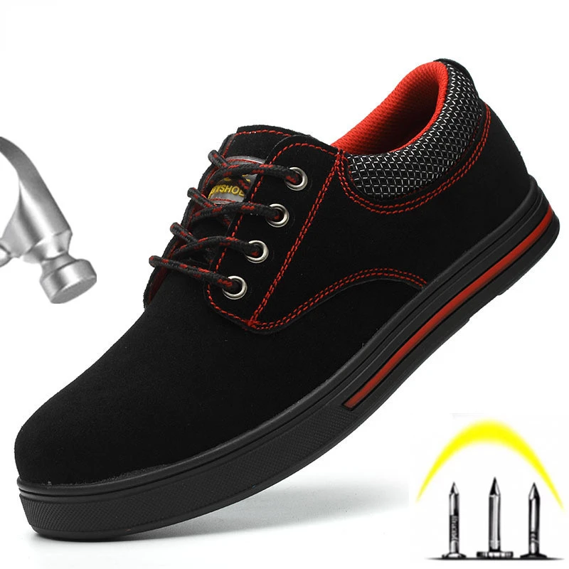 Safety Work Shoes Steel Toe Construction Safety Boots Men Breathable Sneakers Protective Puncture Proof Light Work Shoes Male
Safety Work Shoes Steel Toe Construction Safety Boots Men Breathable Sneakers Protective Puncture Proof Light Work Shoes Male
