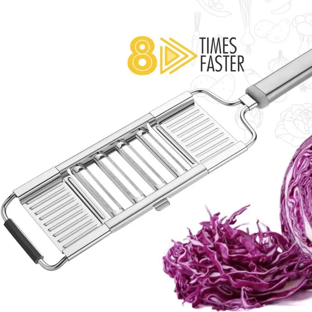 Shredder Cutter Stainless Steel Portable Manual Vegetable Slicer Easy Clean Grater With Handle Multi Purpose Home Kitchen Tool 
Shredder Cutter Stainless Steel Portable Manual Vegetable Slicer Easy Clean Grater With Handle Multi Purpose Home Kitchen Tool