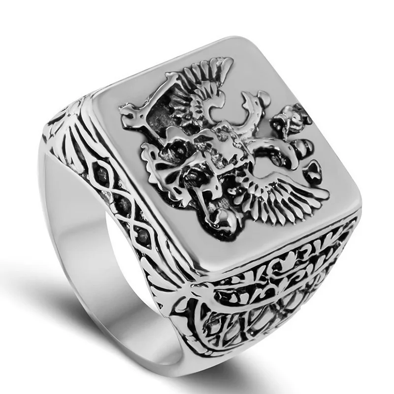 Rome Square Rings for Men Vintage Carving Eagle Wide Anillos Individual Boys Stainless Steel Jewelry Festival Accessories Gifts
Rome Square Rings for Men Vintage Carving Eagle Wide Anillos Individual Boys Stainless Steel Jewelry Festival Accessories Gifts
