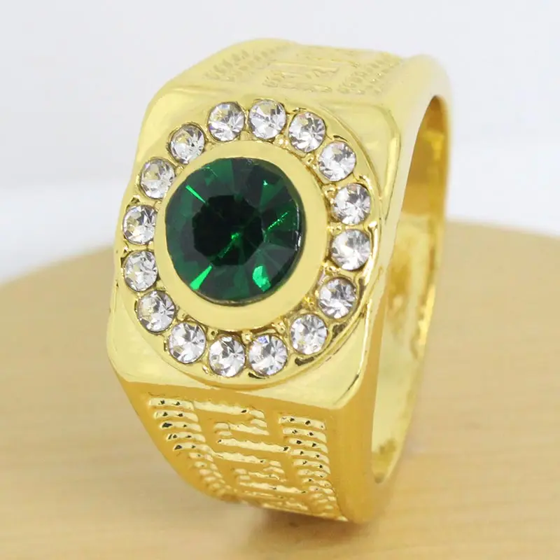 Trendy Green Round Crystal Rings for Men Yellow Gold Color Male Wedding Jewelry Accessories Gifts Dropshipping 
Trendy Green Round Crystal Rings for Men Yellow Gold Color Male Wedding Jewelry Accessories Gifts Dropshipping