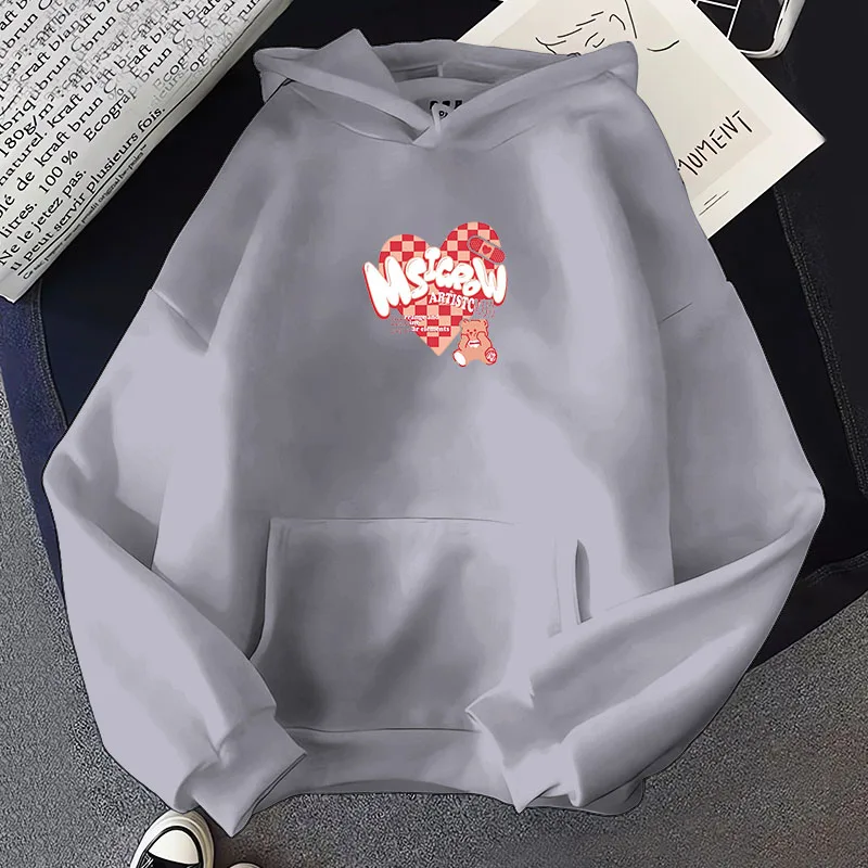 Мужская и Женская осенне-зимняя толстовка с капюшоном с надписью и медведем толстовка с мультяшным принтом Харадзюку
Мужская и Женская осенне-зимняя толстовка с капюшоном с надписью и медведем толстовка с мультяшным принтом Харадзюку