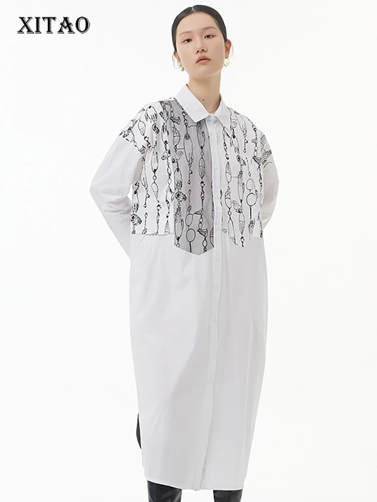 Женское платье-рубашка с отложным воротником XITAO, свободное Повседневное платье с длинными рукавами, модель WMD5148
Женское платье-рубашка с отложным воротником XITAO, свободное Повседневное платье с длинными рукавами, модель WMD5148