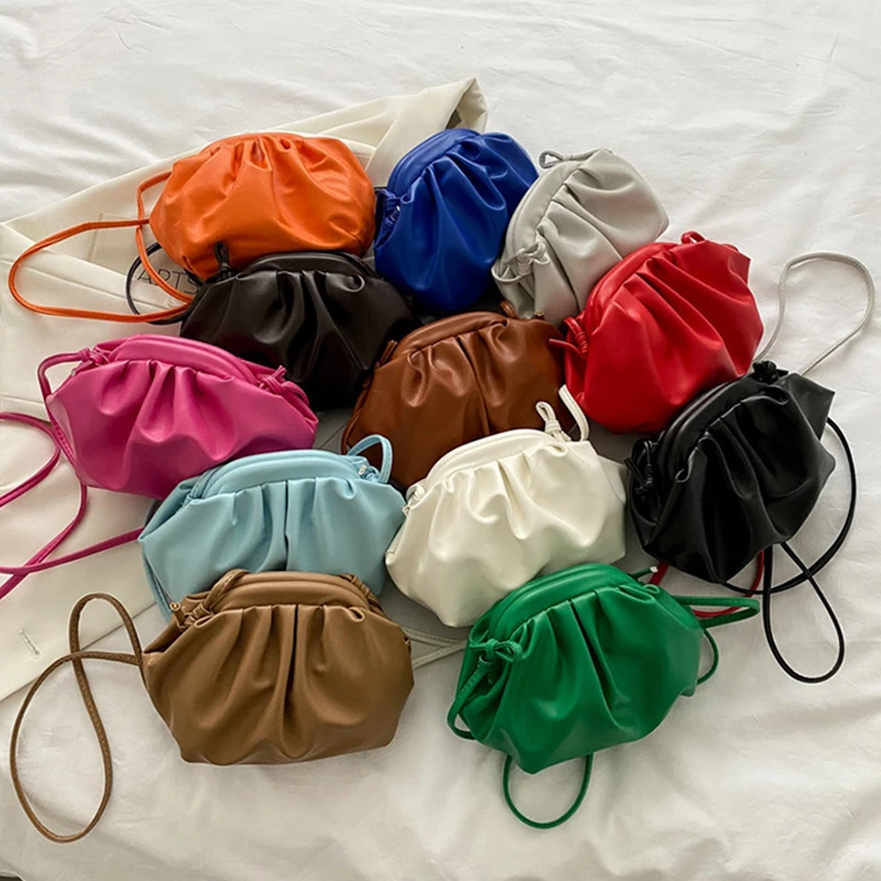 Cloud fold small bag candy color PU shoulder mobile phone bag simple clip purse woman
Cloud fold small bag candy color PU shoulder mobile phone bag simple clip purse woman