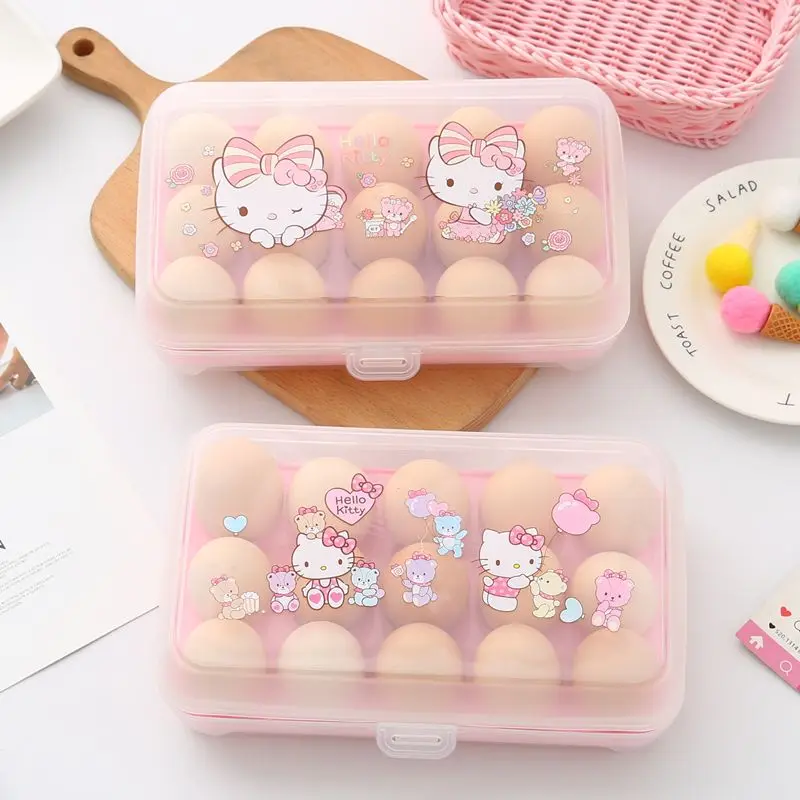 Hello Kitty Anime Sanrio Kawaii Storage Boxes Cute Cartoon My Melody Littletwinstar Fresh-Keeping Plastic Portable Egg Case Toys
Hello Kitty Anime Sanrio Kawaii Storage Boxes Cute Cartoon My Melody Littletwinstar Fresh-Keeping Plastic Portable Egg Case Toys