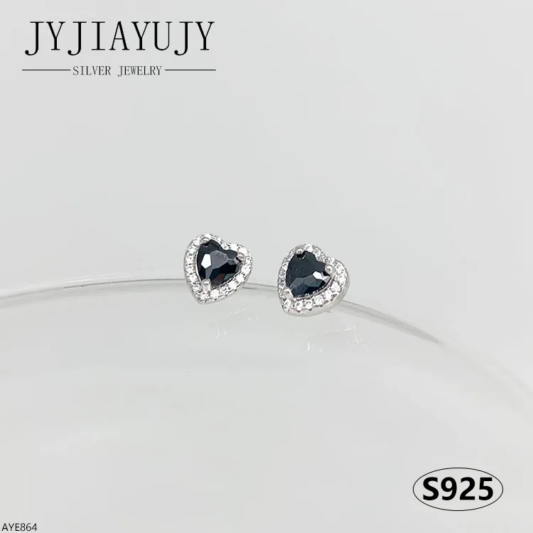 JYJIAYUJY 100% Sterling Silver S925 Stud Earrings Heart Shape Black Zircon Fashion Trendy Hypoallergenic Jewelry Gift AYE864
JYJIAYUJY 100% Sterling Silver S925 Stud Earrings Heart Shape Black Zircon Fashion Trendy Hypoallergenic Jewelry Gift AYE864