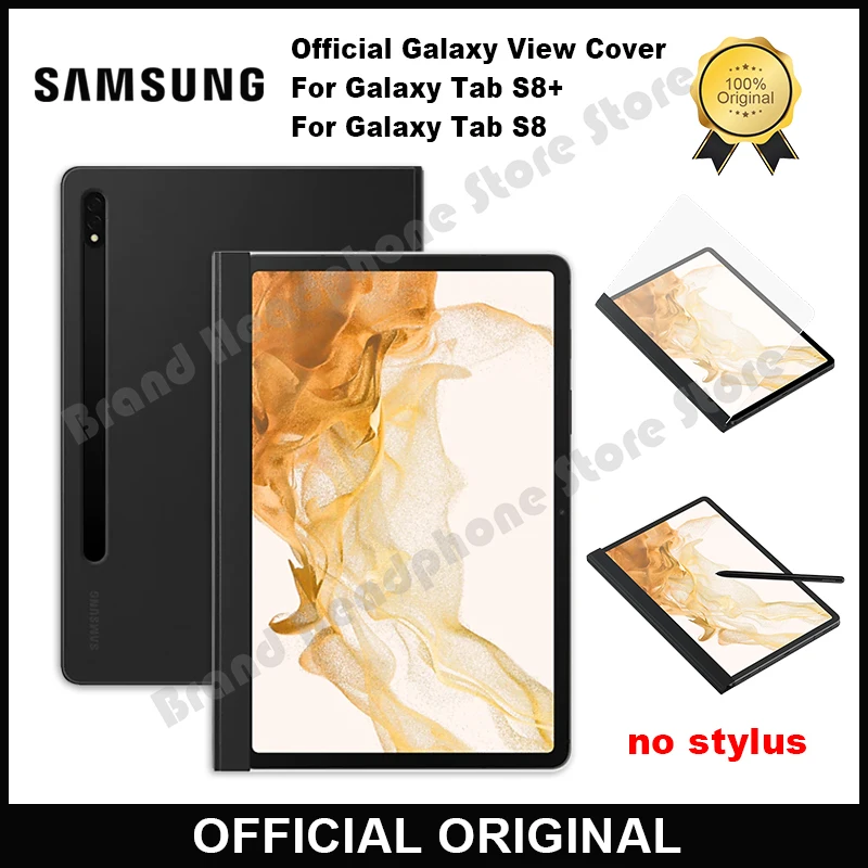 

100% Original Samsung Note View Cover Case for Galaxy Tab S8/S8+ S8 plus 11 inch 12.4 inch EF-ZX800PBEGUJ / EF-ZX700PBEGUJ