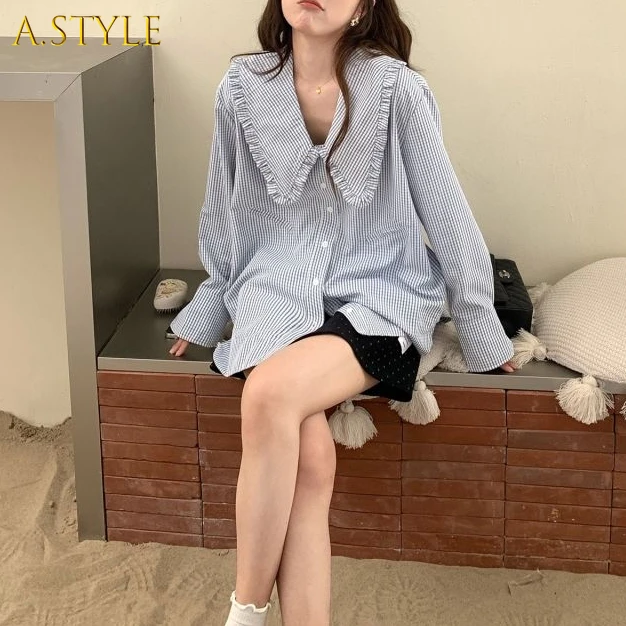 Plaid Shirts Women Peter Pan Collar Single Breasted College Leisure All-match Simple Cozy Chic Fashion New Korean Style Ulzzang
Plaid Shirts Women Peter Pan Collar Single Breasted College Leisure All-match Simple Cozy Chic Fashion New Korean Style Ulzzang