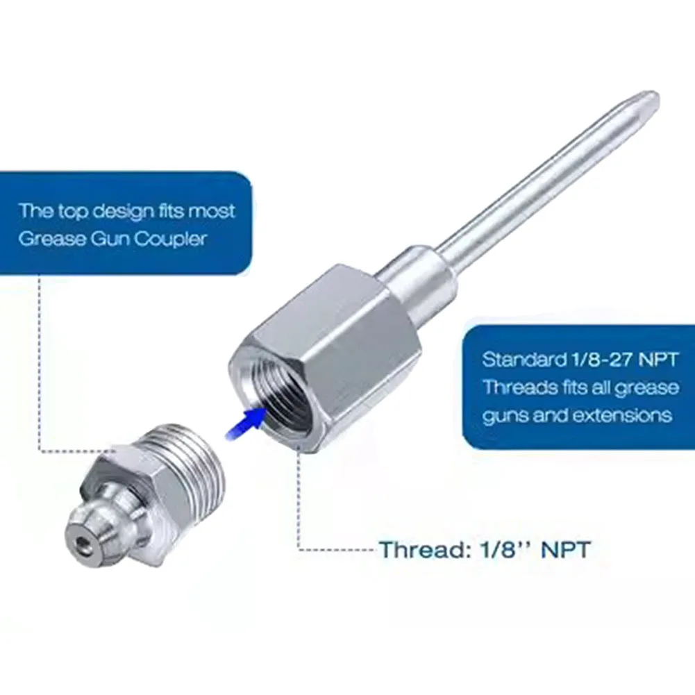 1pc Grease Injector Needle Fitting Holder Joints Bearings Adapter 7.7 (total Length)*3.8 (needle Length) Cm Silver
1pc Grease Injector Needle Fitting Holder Joints Bearings Adapter 7.7 (total Length)*3.8 (needle Length) Cm Silver