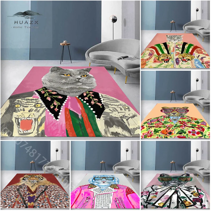 Animal Head Tiger Lion Carpet for Flannel Carpets Vintage Luxury Washable Entrance Mat Home Floor Bedroom Bedside Rug Room Decor
Animal Head Tiger Lion Carpet for Flannel Carpets Vintage Luxury Washable Entrance Mat Home Floor Bedroom Bedside Rug Room Decor