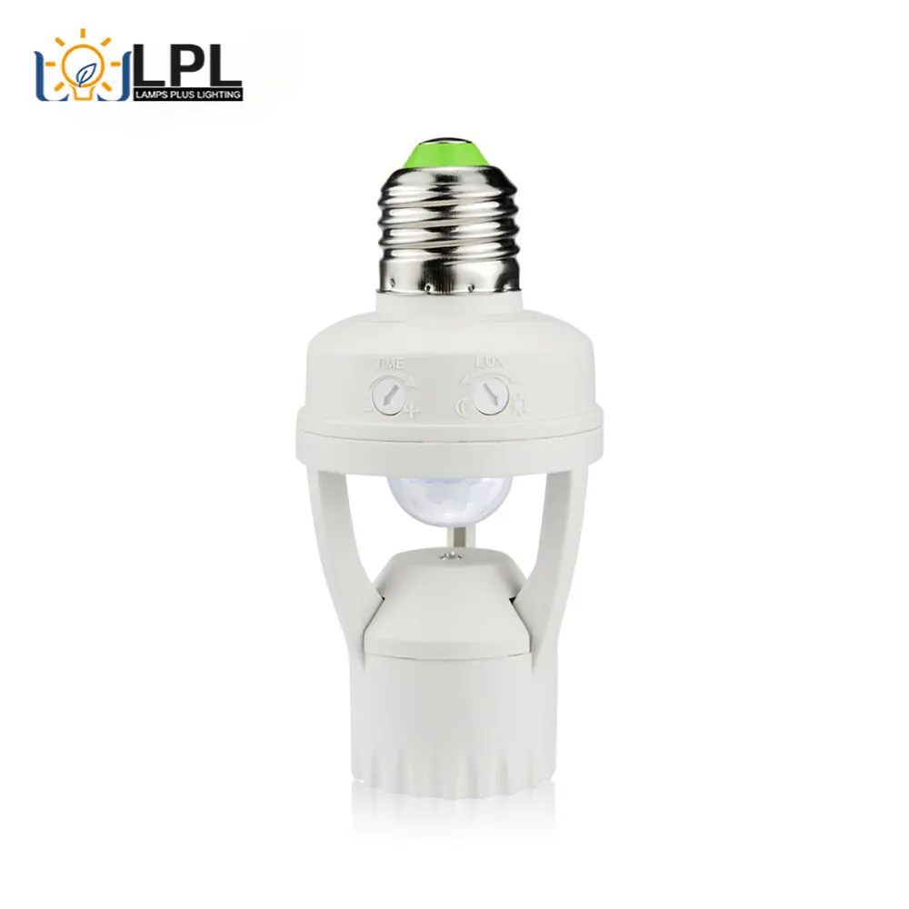 

Smart 110V-240V 60W PIR Induction Infrared Motion Sensor E27 LED Lamp Base Holder with Light Control Switch Bulb Socket Adapter
