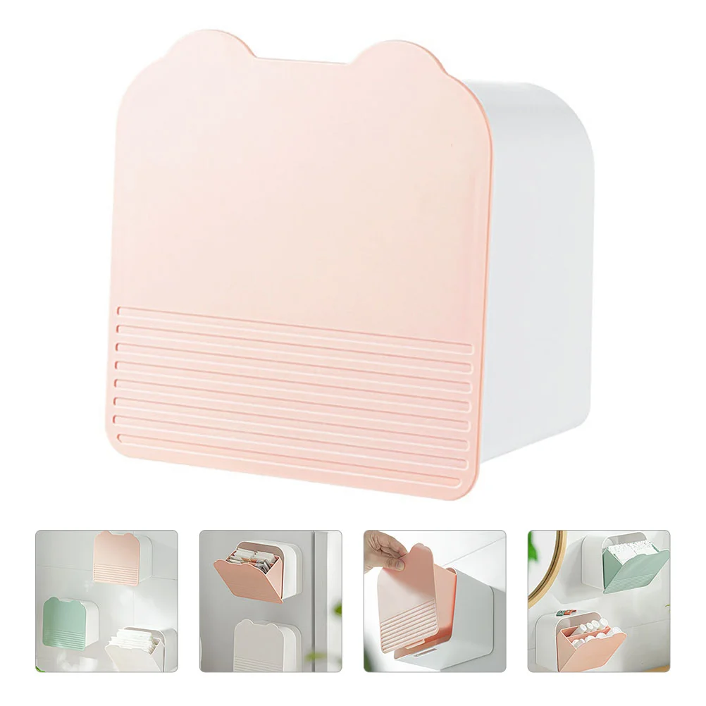 Wall-mounted Makeup Cotton Pad Swab Storage Box Sanitary Napkin Organizer
Wall-mounted Makeup Cotton Pad Swab Storage Box Sanitary Napkin Organizer
